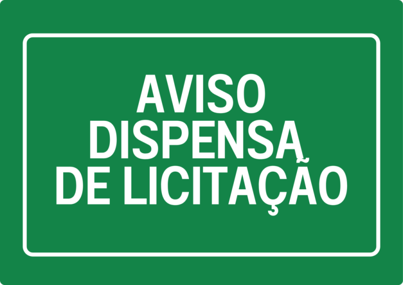 Aviso de Dispensa de Licitação