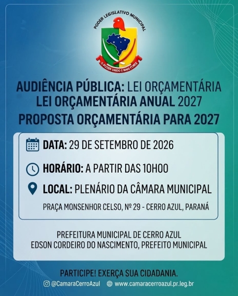 Lei Orçamentária anual 2027